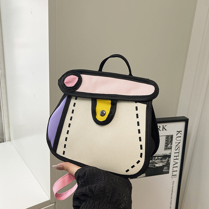 Trendy Cartoon-Style Mini Backpack Bowlift