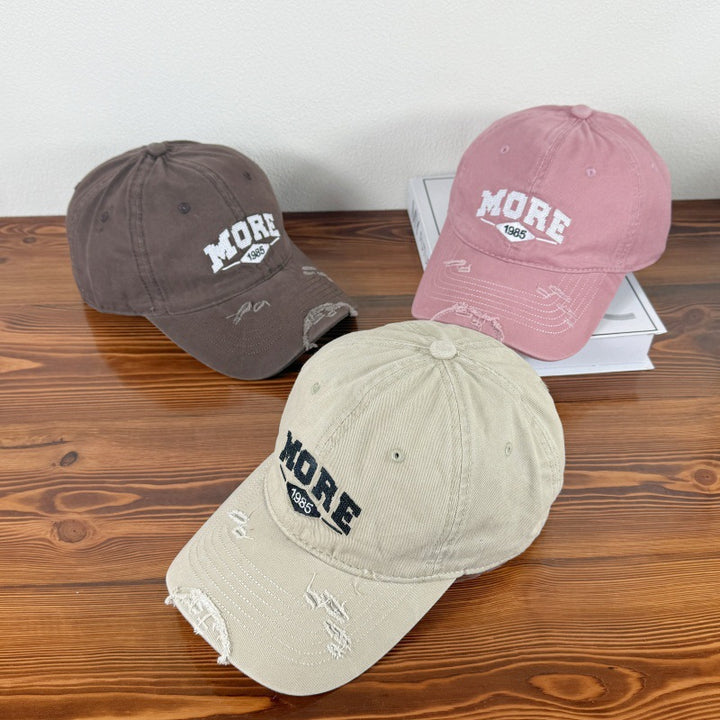 Men's Distressed Casual Baseball Cap Bowlift