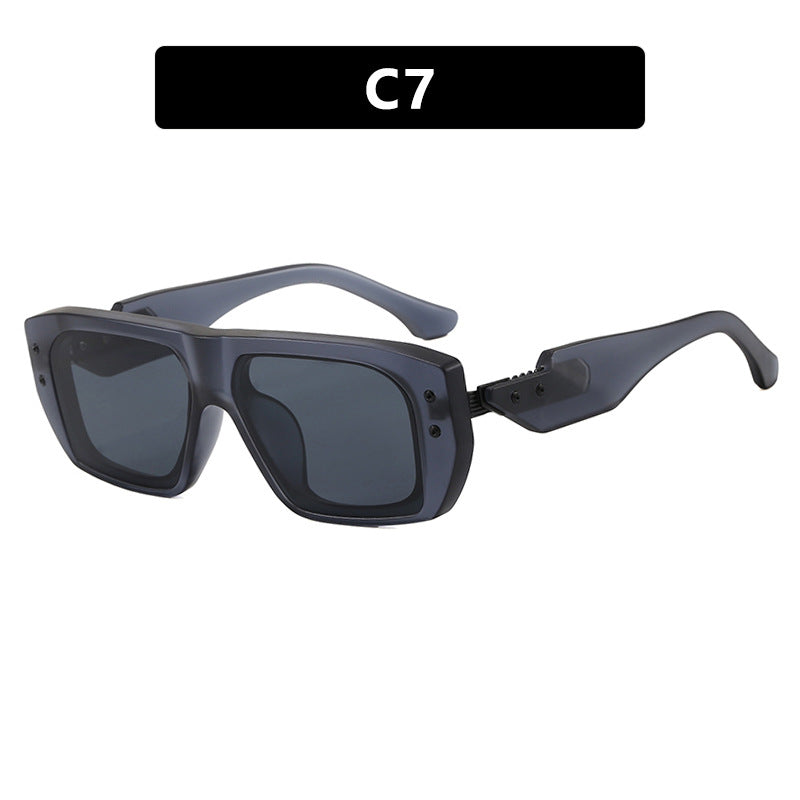 Women's fashionable square glasses with multicolored transparent frame Bowlift