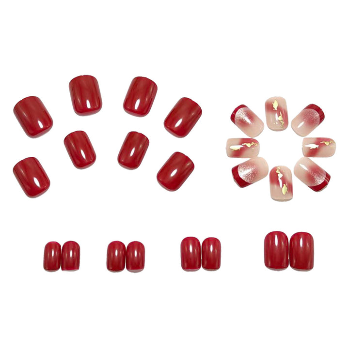 Artificial nails with glamorous glitter accents Bowlift