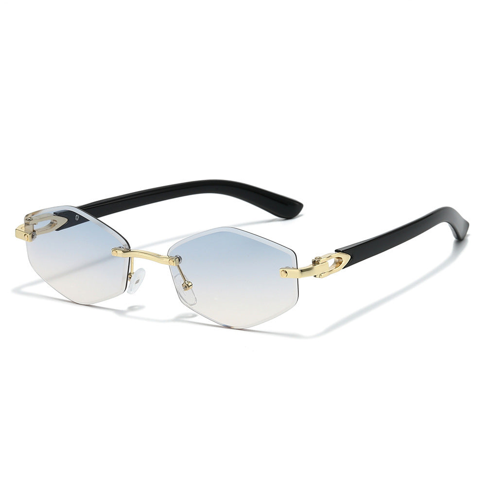 Futuristic Hexagonal Frame Sunglasses Bowlift