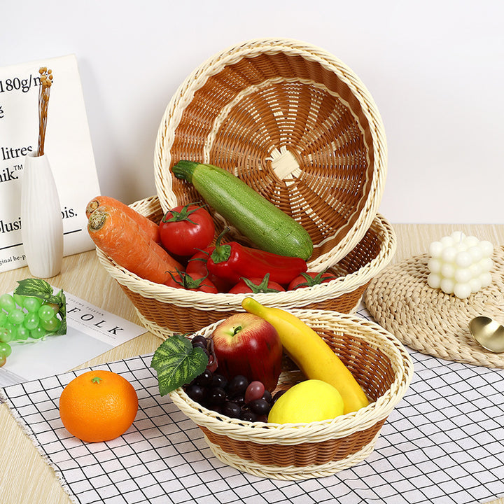 Decorative Woven Fruit Serving Bowl Bowlift