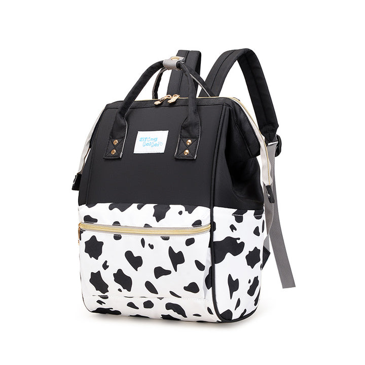 Trendy Animal Print Diaper Backpack Bowlift
