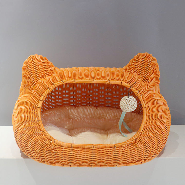 Cozy cat basket with ear design Bowlift