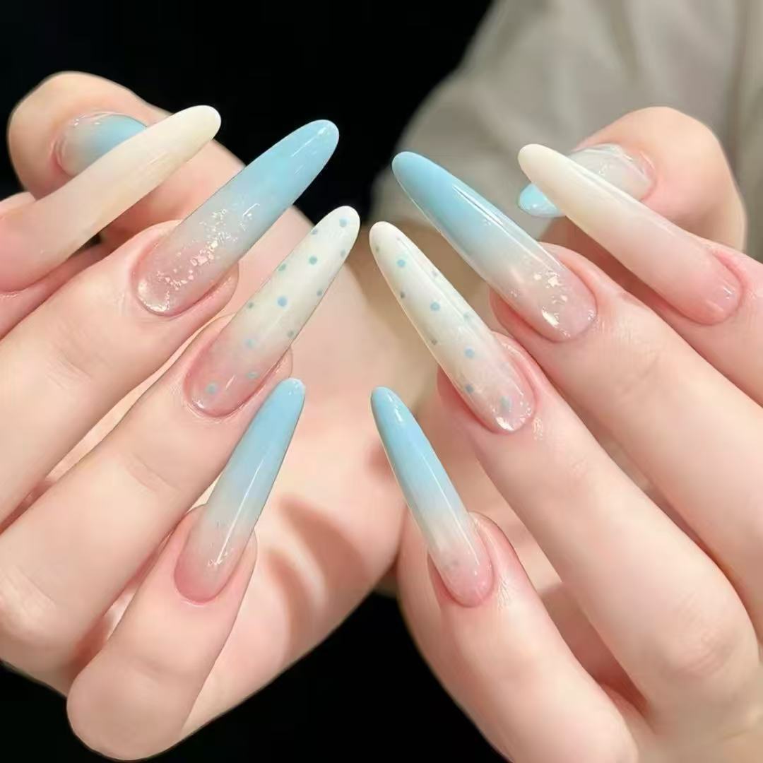 Stiletto Press-On Nail Extensions Bowlift