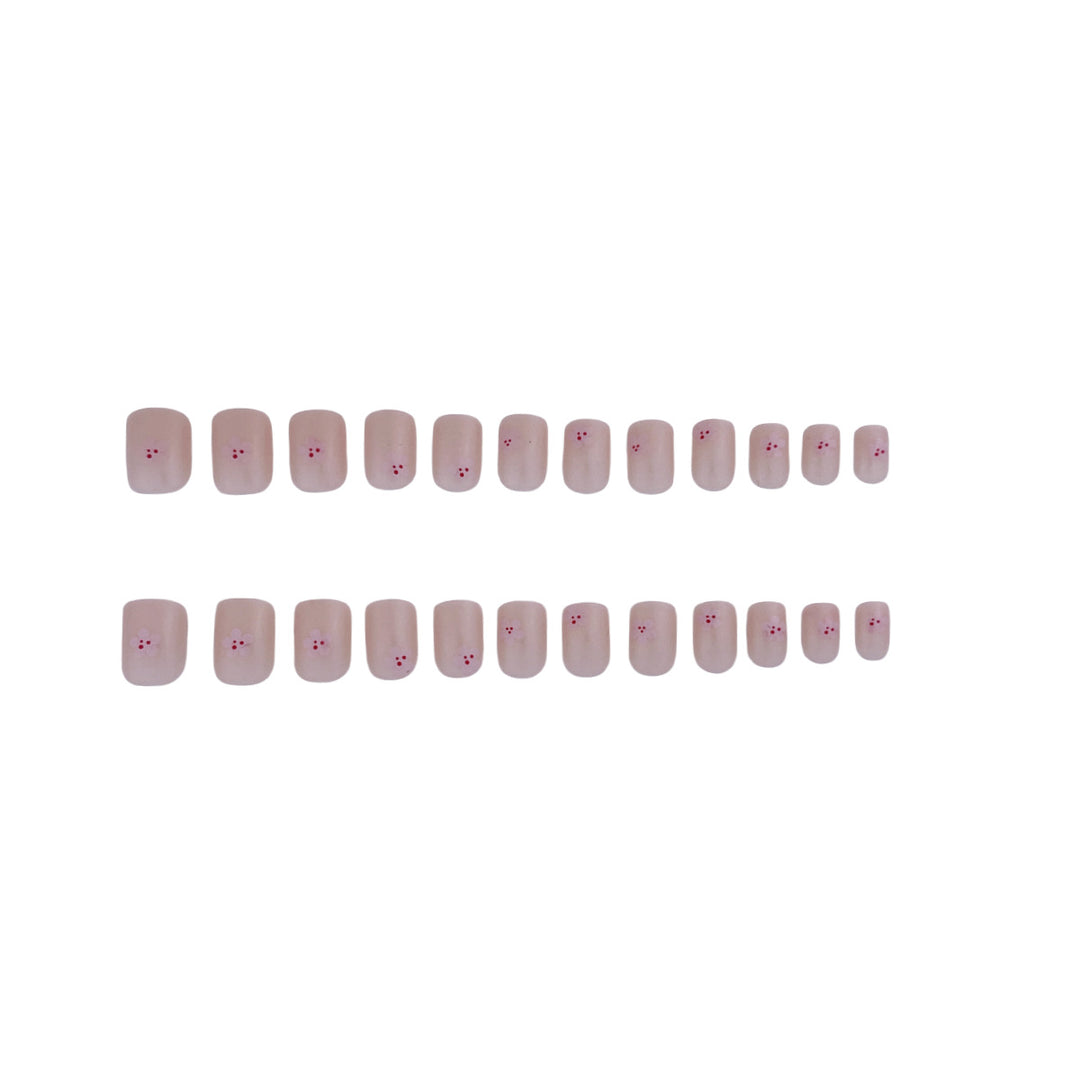 Floral Design Press-On Nail Extensions Bowlift