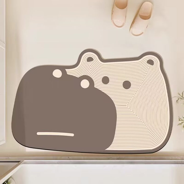 Bear-Shaped Soft Bath Mat