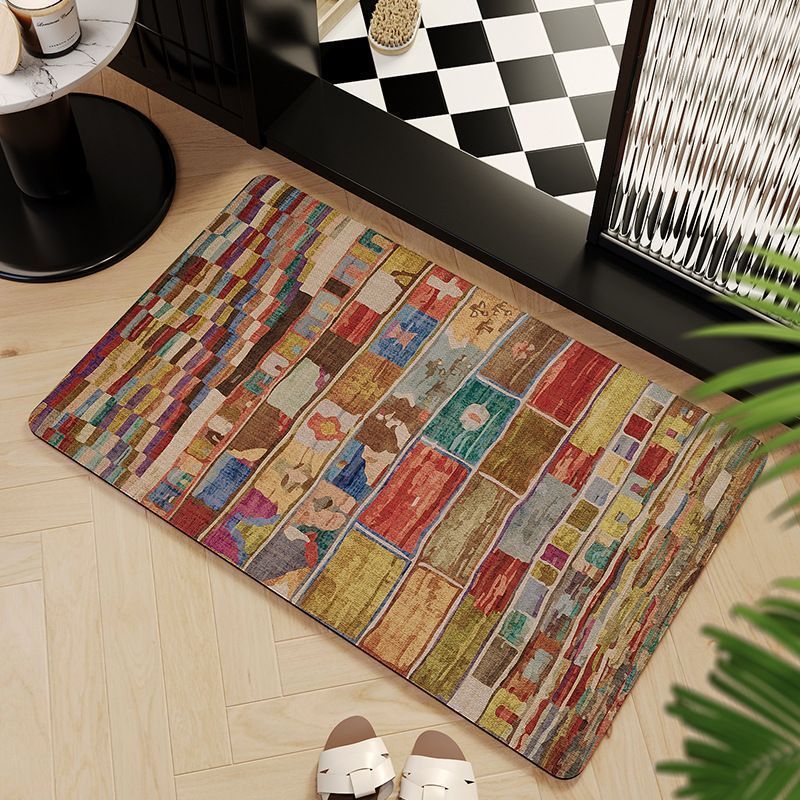 Mosaic Pattern Bath Mat Bowlift