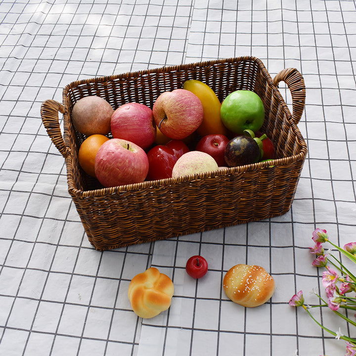 Natural Woven Storage Basket Bowlift