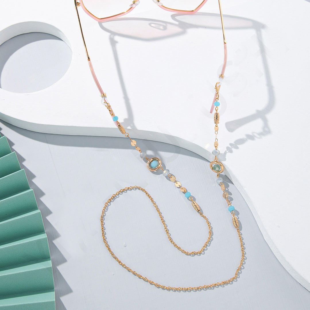 Artisan Gemstone Eyewear Chain Bowlift