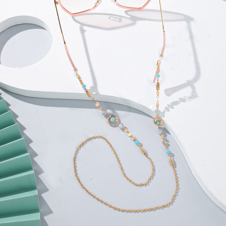 Artisan Gemstone Eyewear Chain Bowlift
