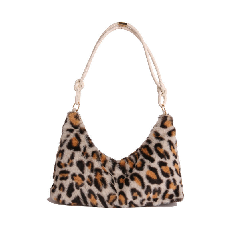 Chic Faux Fur Crossbody Bag Bowlift