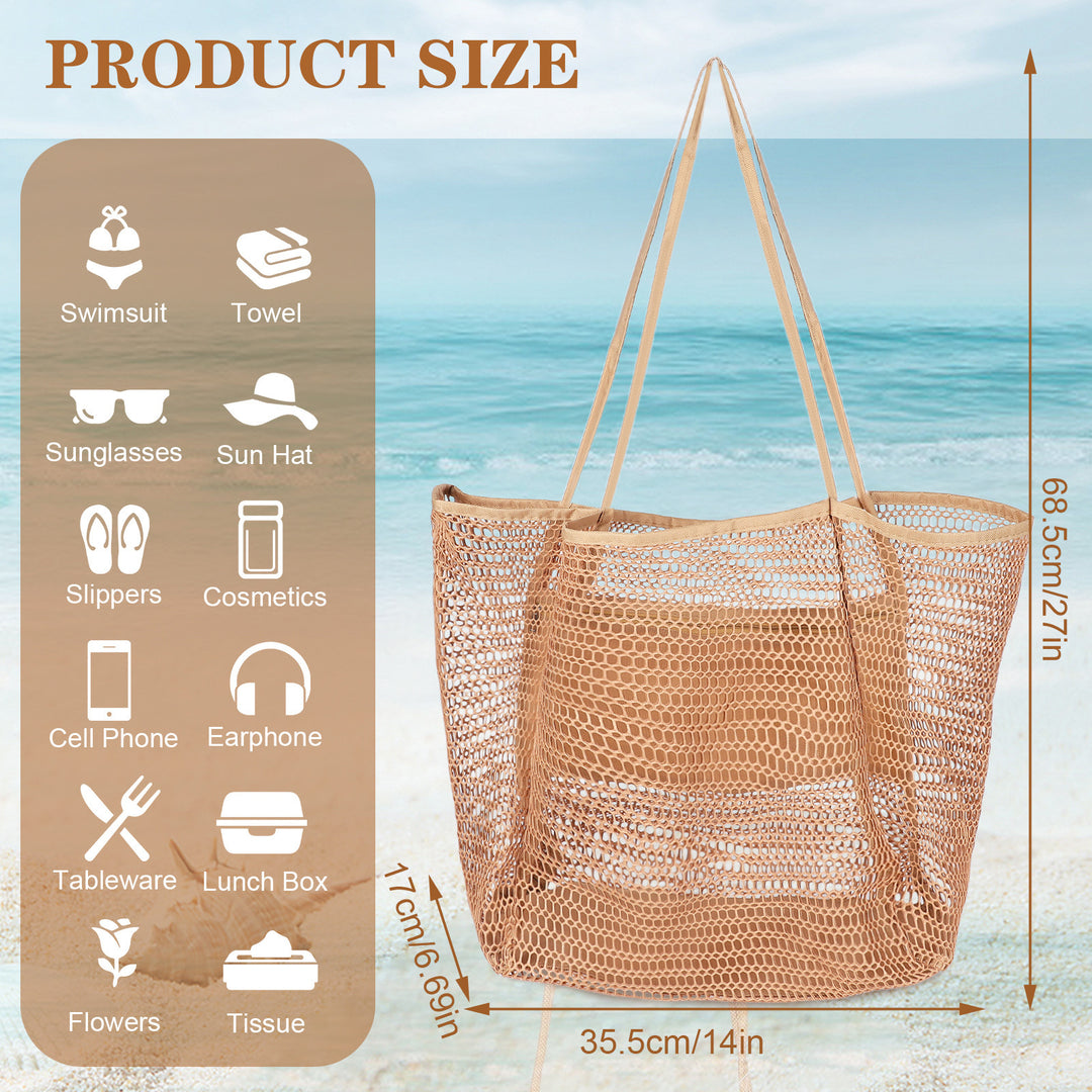 Beach bag in airy mesh design Bowlift