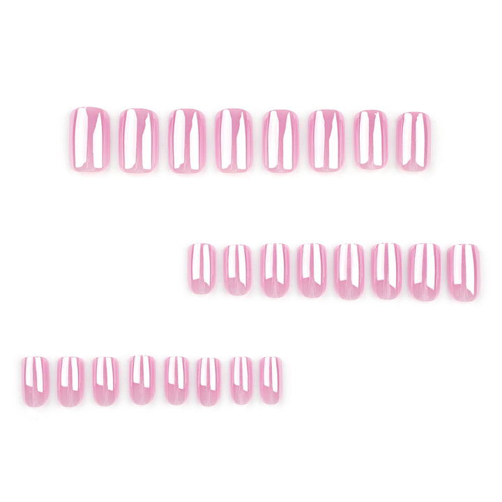 Artistic Nail Extensions with Shimmering Effect Bowlift