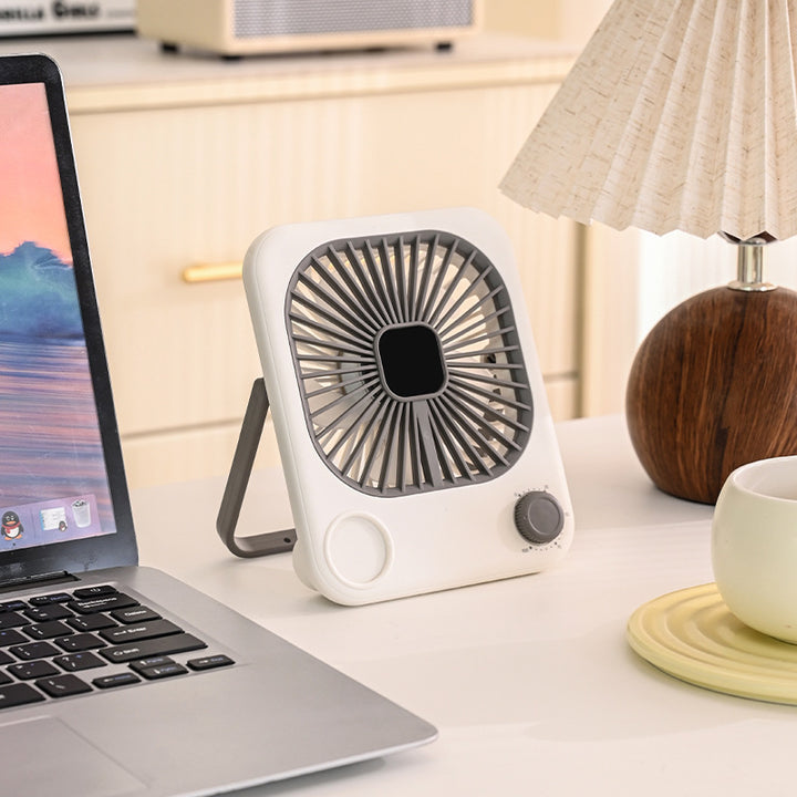 Ladies Portable Table Fan with Variable Speed Levels Bowlift