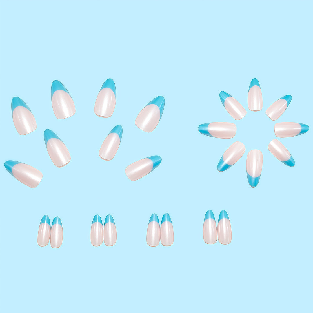 Stylish Color Gradient Artificial Nails Bowlift