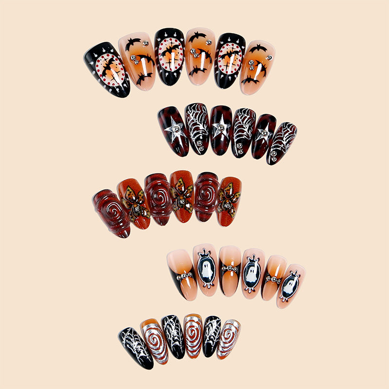 Artistic Halloween Nail Tips Bowlift