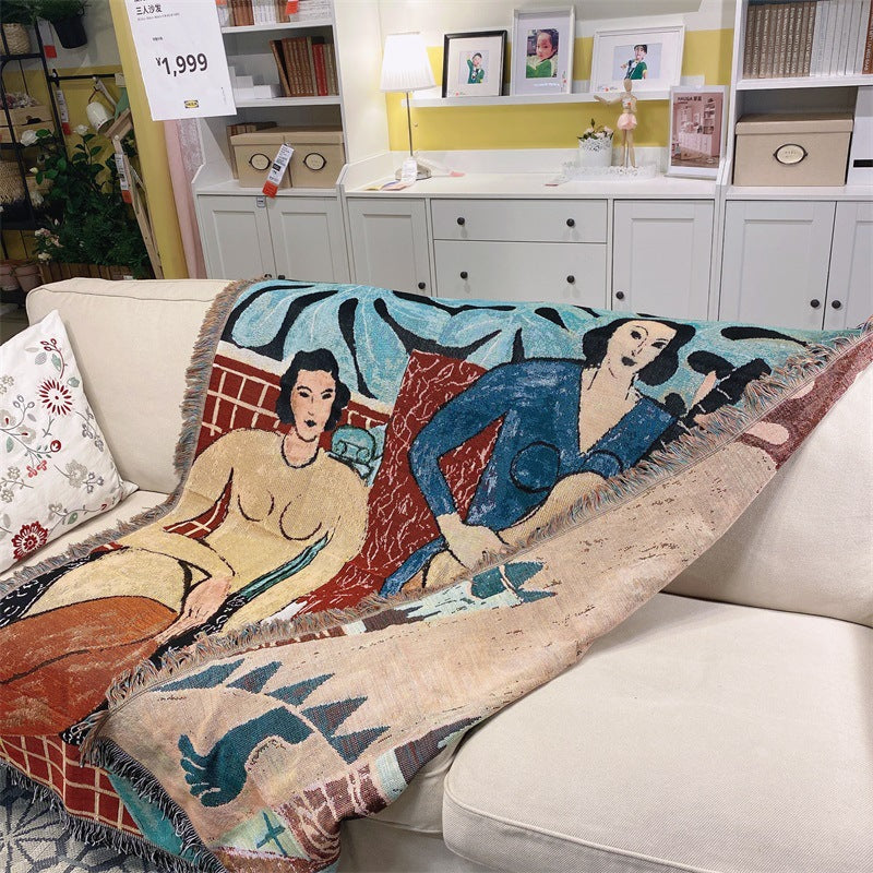 Artistic Patterned Throw Blanket