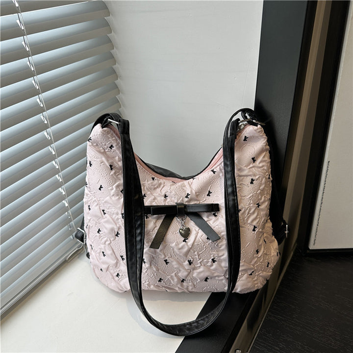 Stylish Quilted Shoulder Bag Bowlift