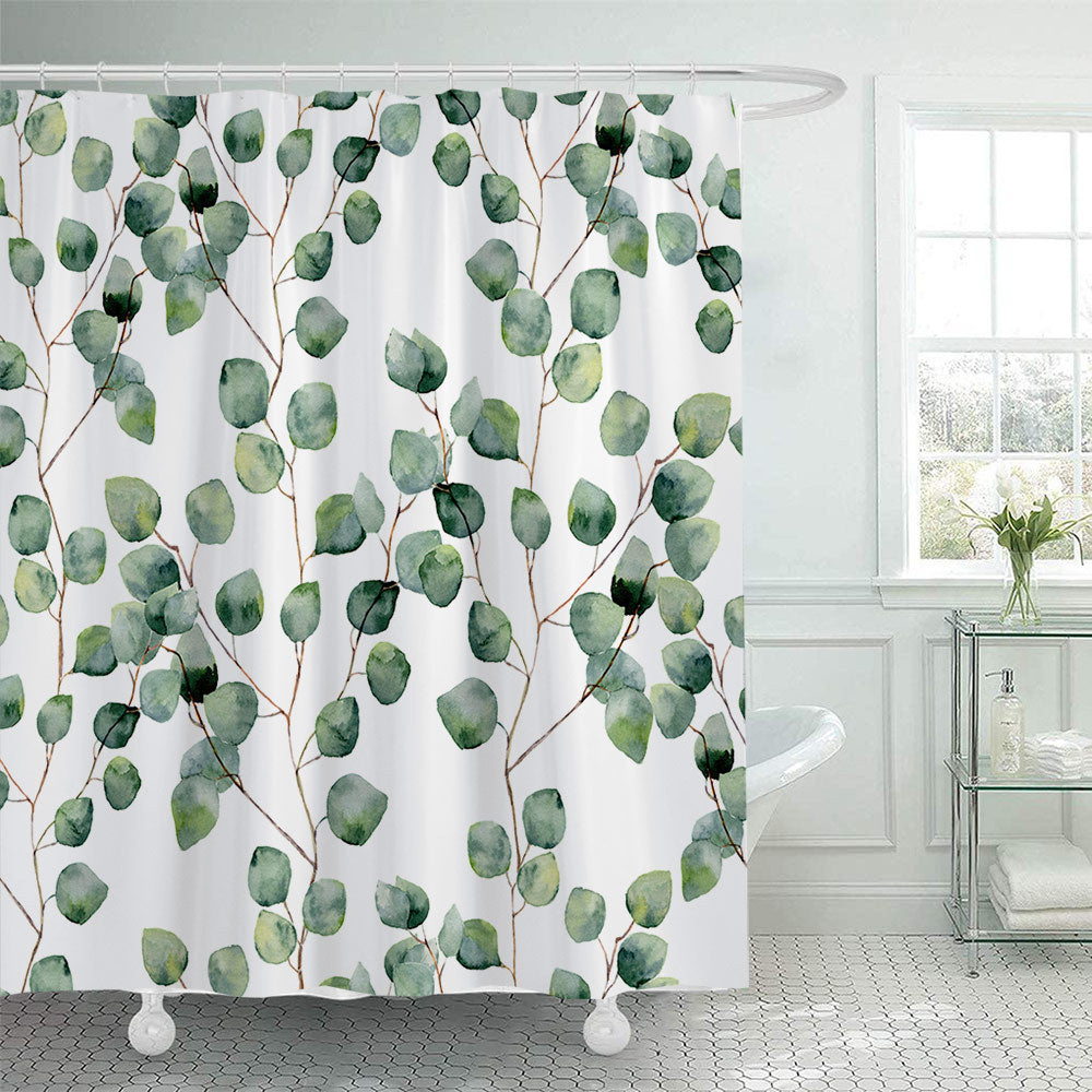 Tropical Botanical Shower Curtain Bowlift
