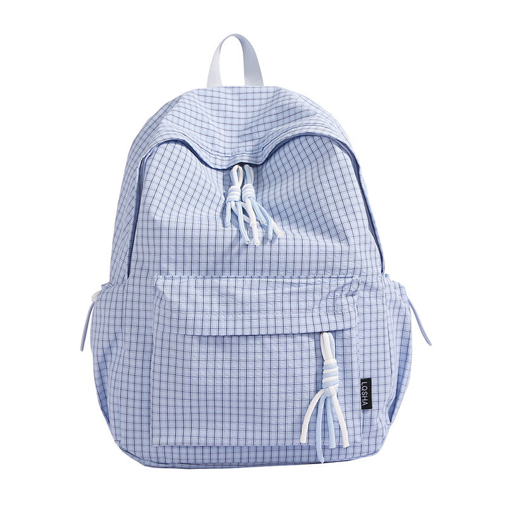 Checked Patterned Casual Backpack