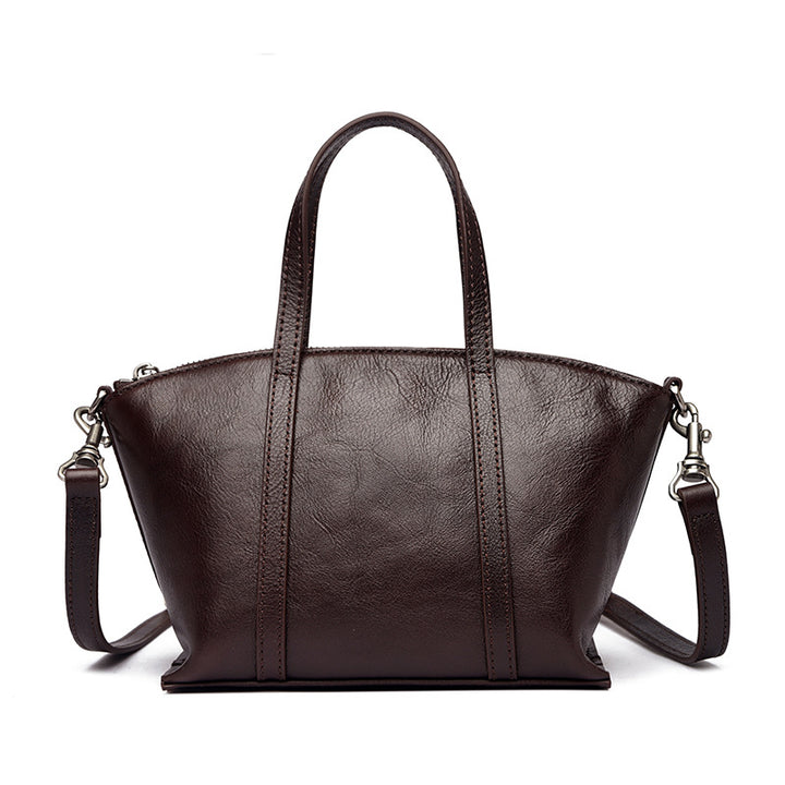 Textured Leather Handbag Bowlift
