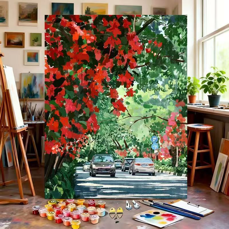 Artistic Landscape Canvas Painting Kit Bowlift