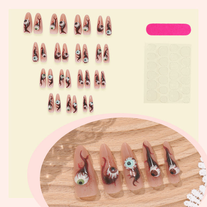 Nail art set with creative eye design Bowlift