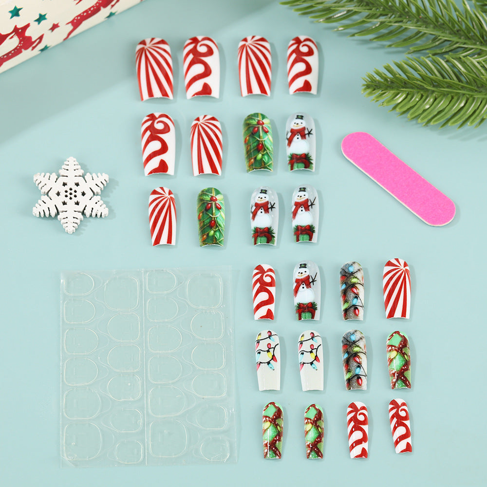 Creative Christmas Art Nails Set Bowlift