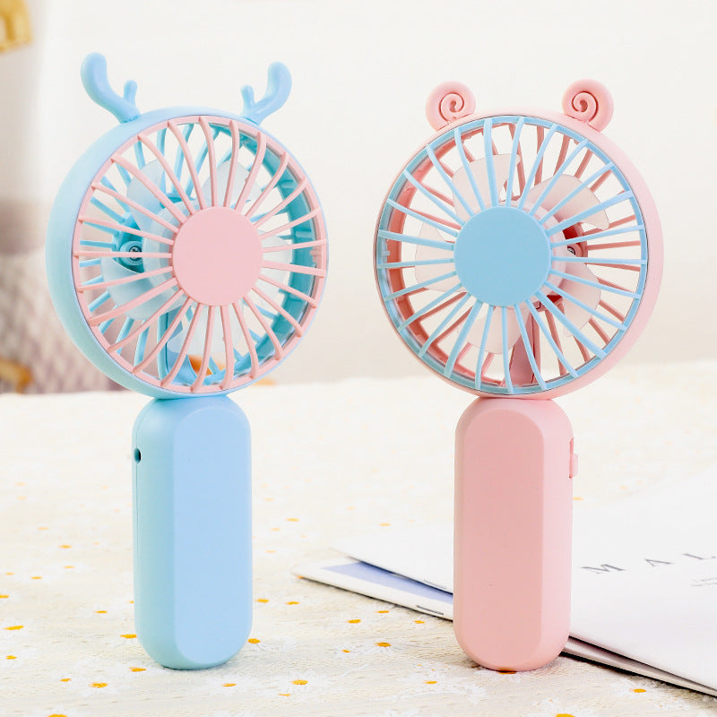 Women's portable mini hand fan with ergonomic handle and powerful battery Bowlift