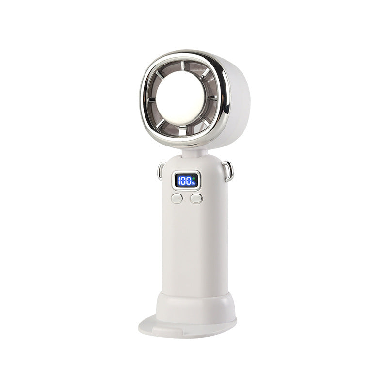 Ladies Portable Mini Fan with LED Display Bowlift