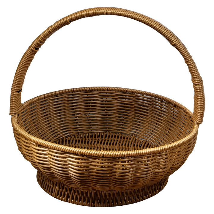 Ladies handcrafted rattan basket with handle Bowlift