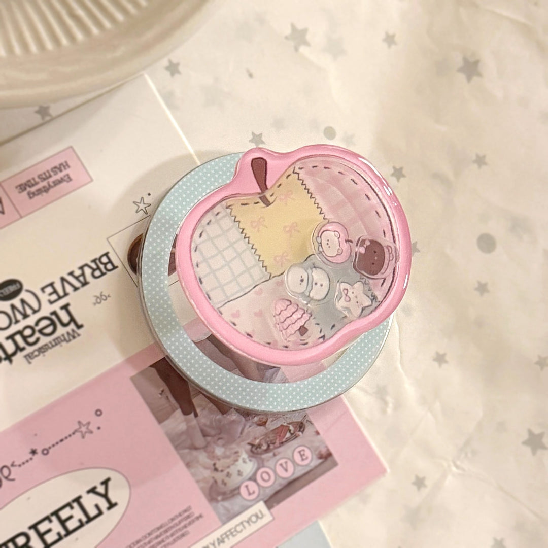 Stylish Apple-shaped cosmetic jar Bowlift