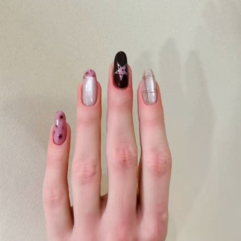 Whimsical Bunny-Themed Press-On Nail Art Set Bowlift