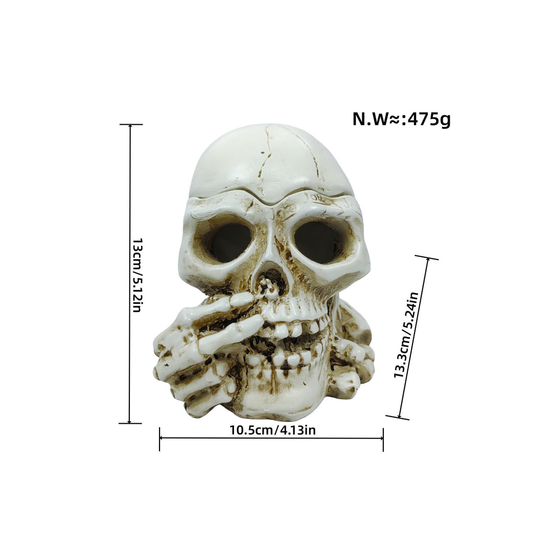 Stylish skeleton figure with top hat and black rose Bowlift