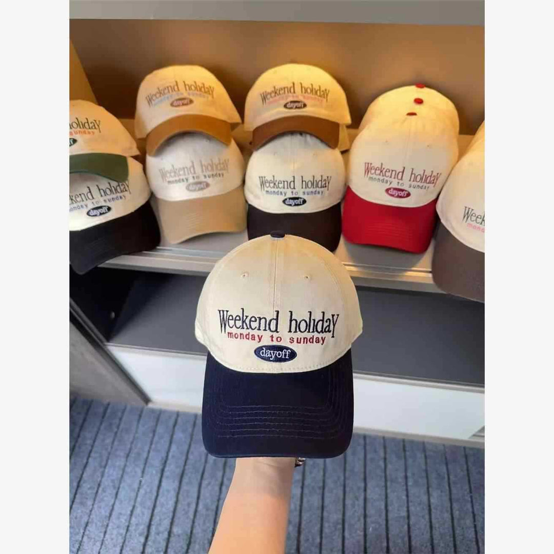 Women's Casual Embroidered Adjustable Cap Bowlift