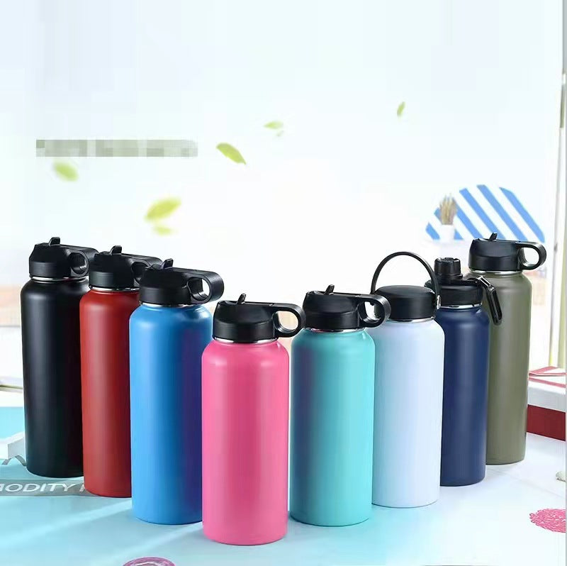 Women Sports Stainless Steel Water Bottle Bowlift