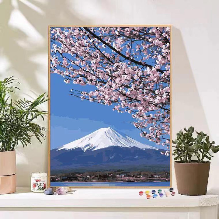 Scenic Mountain Landscape Art Canvas Print Bowlift