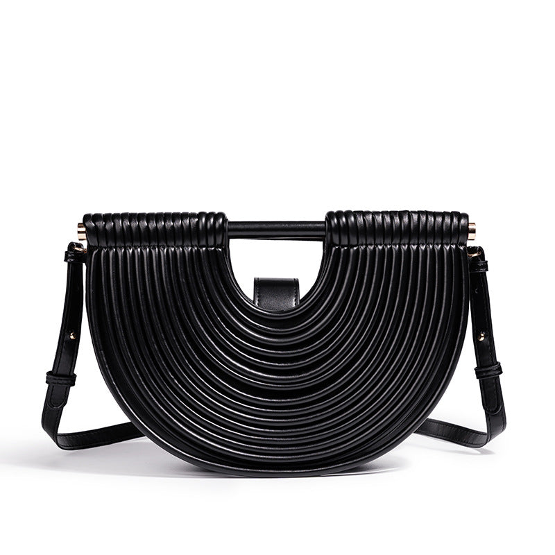 Structured Half-Circle Handbag Bowlift