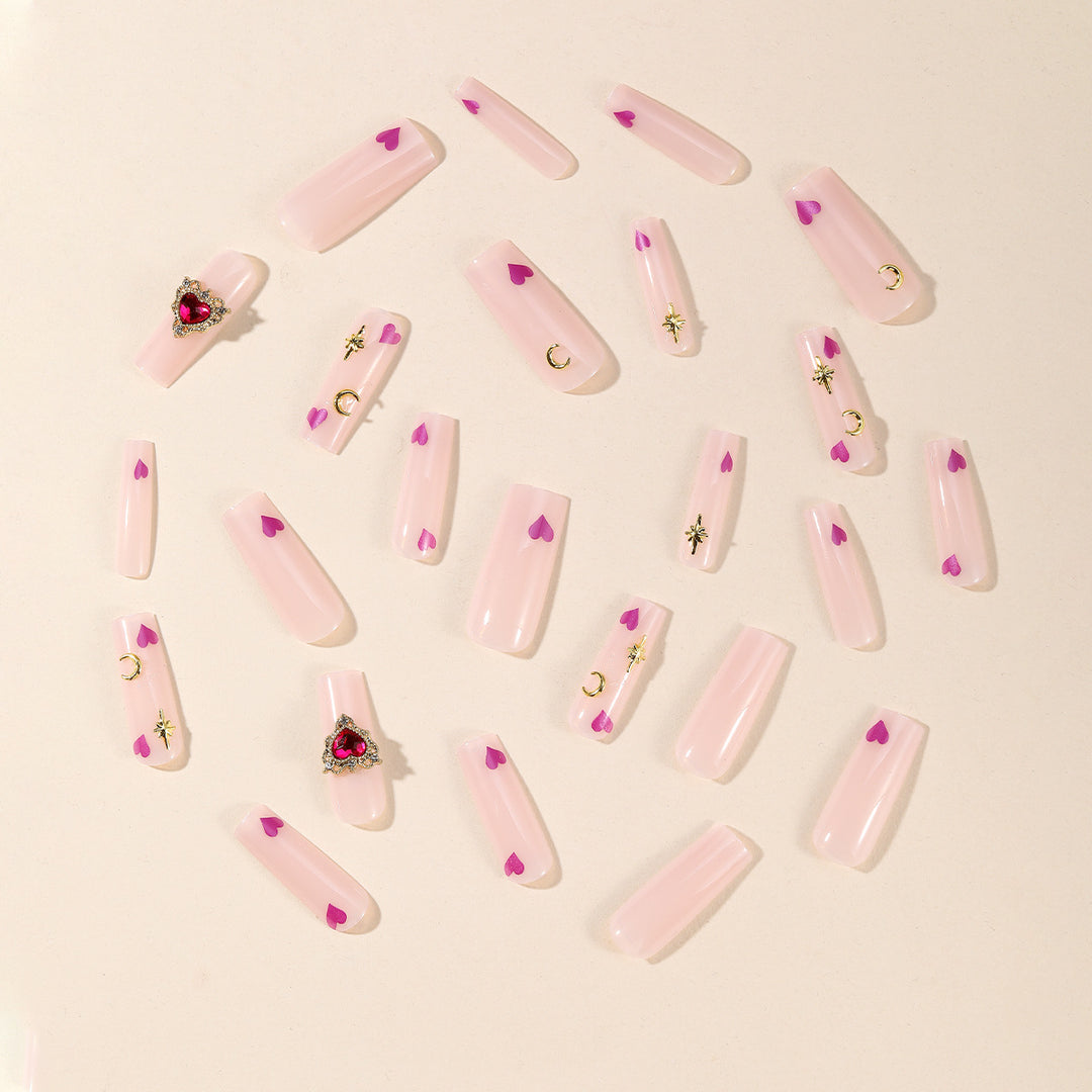 Artistic 3D Heart Nail Art Bowlift