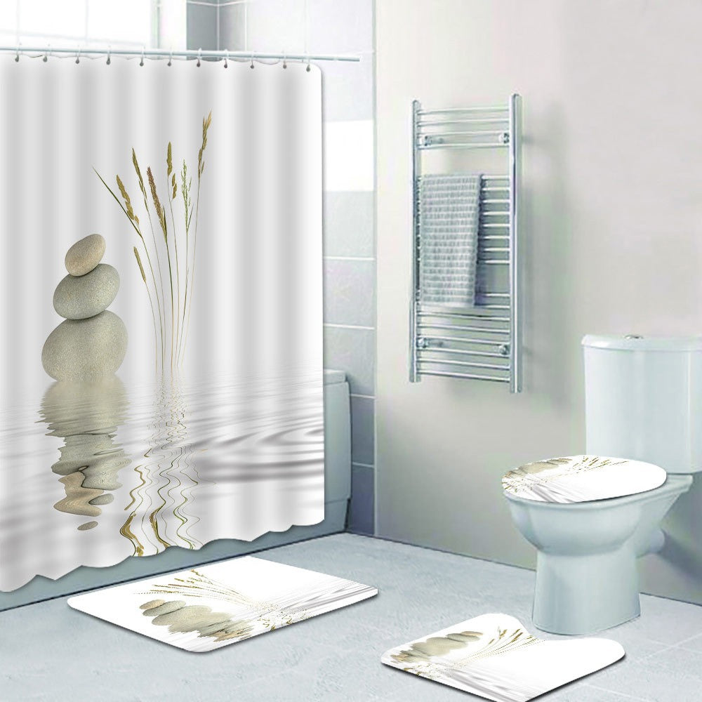 Artistic Floral Shower Curtain Bowlift