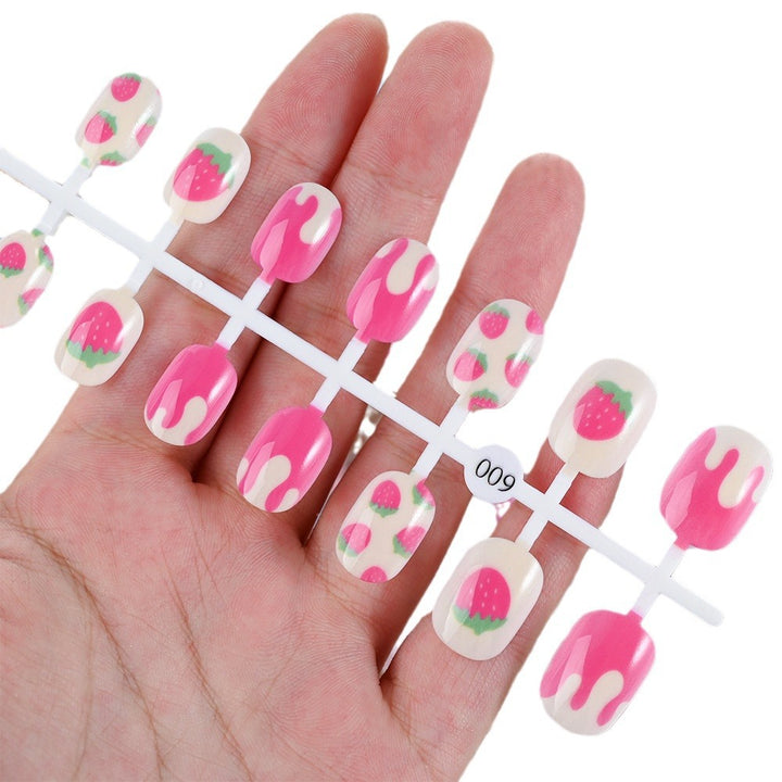 Children's Fun-Themed Press-On Nail Set Bowlift