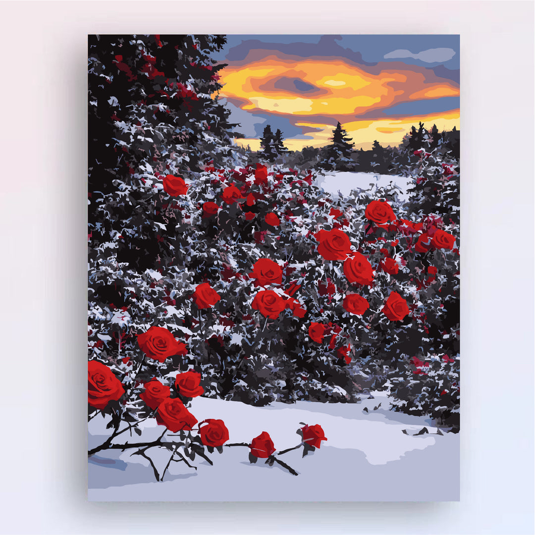 Floral Canvas Art Print Bowlift