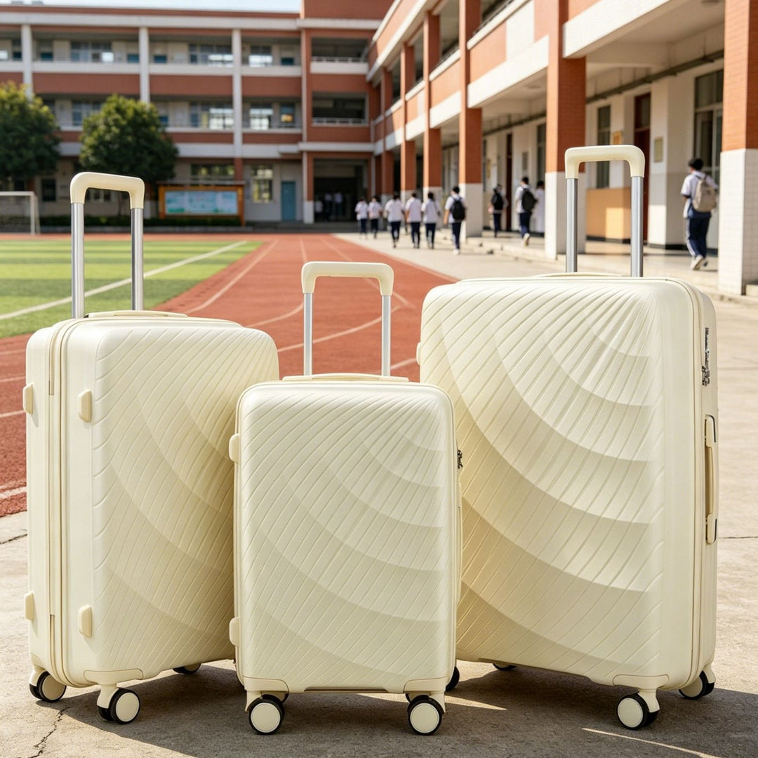 Unisex Premium Textured Hard Shell Luggage Set Bowlift