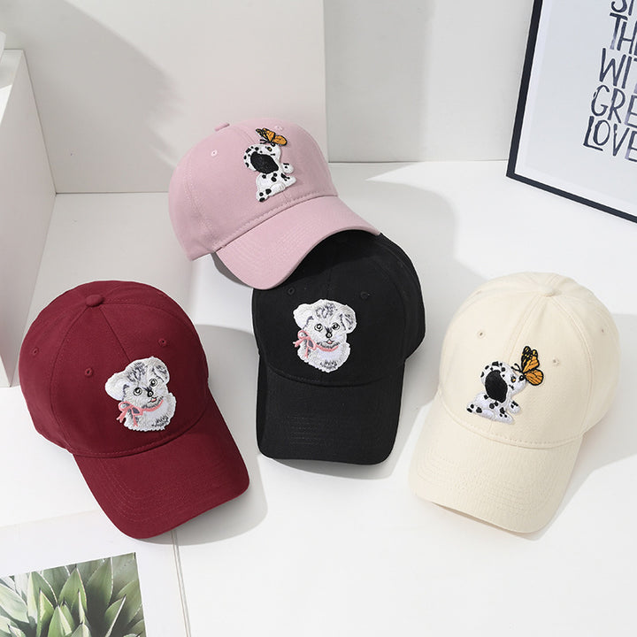 Women's Embroidered Animal Patch Baseball Cap Bowlift