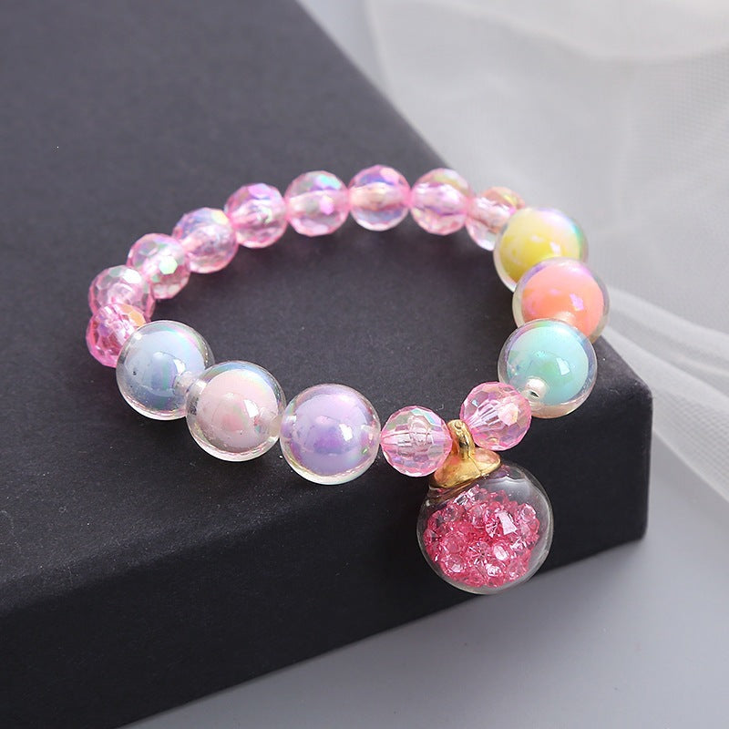 Bracelet Made of Colorful Glass Beads Bowlift