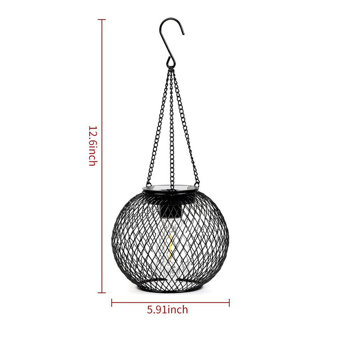 Solar Outdoor Garden Waterproof Hollow Hanging Light