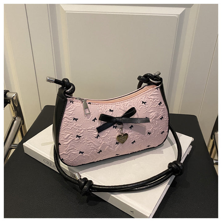 Charming Bow Detail Quilted Handbag Bowlift