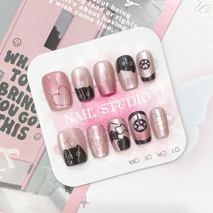 Artistic Press-On Nails Bowlift