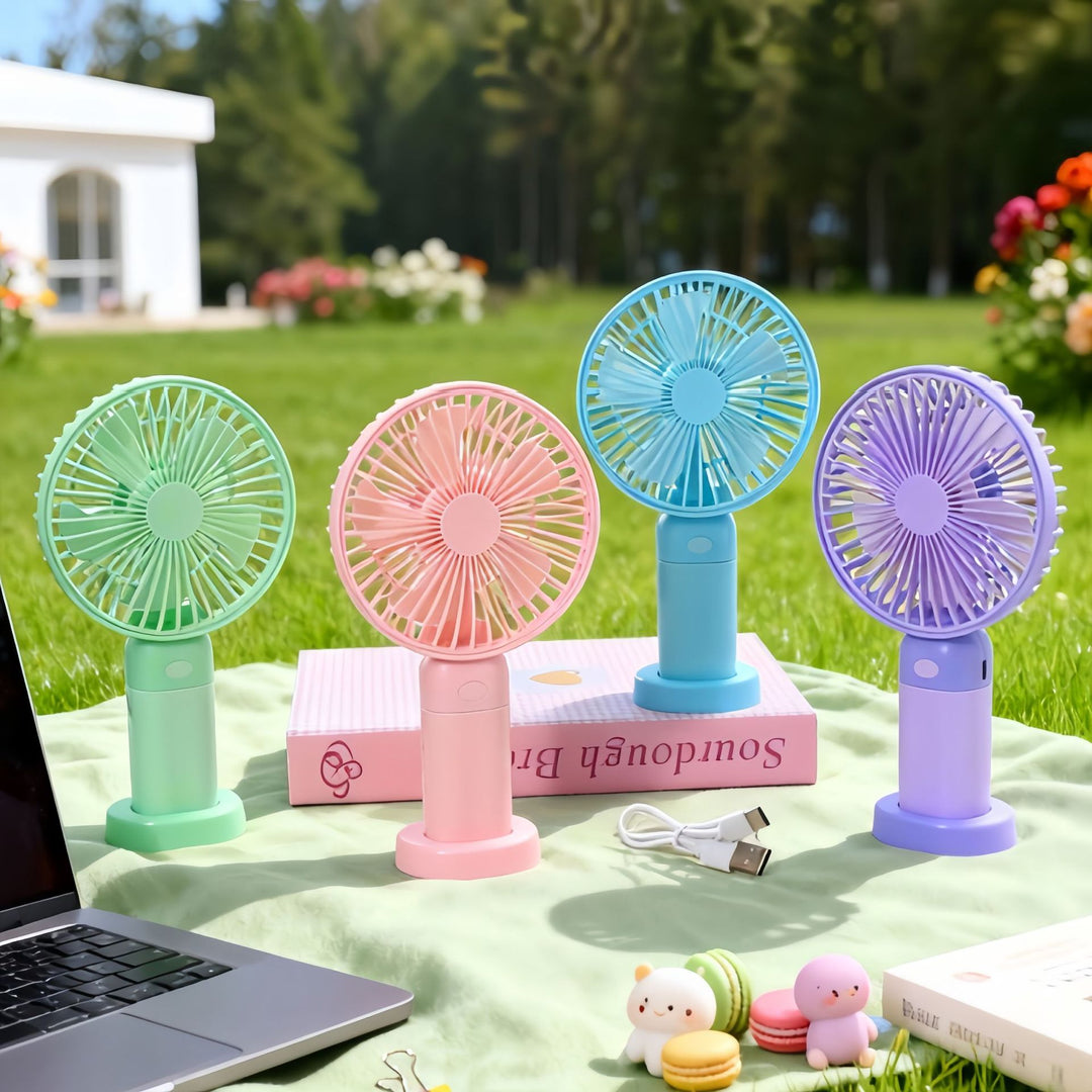 Women's Portable USB Fan with Powerful Battery Function Bowlift